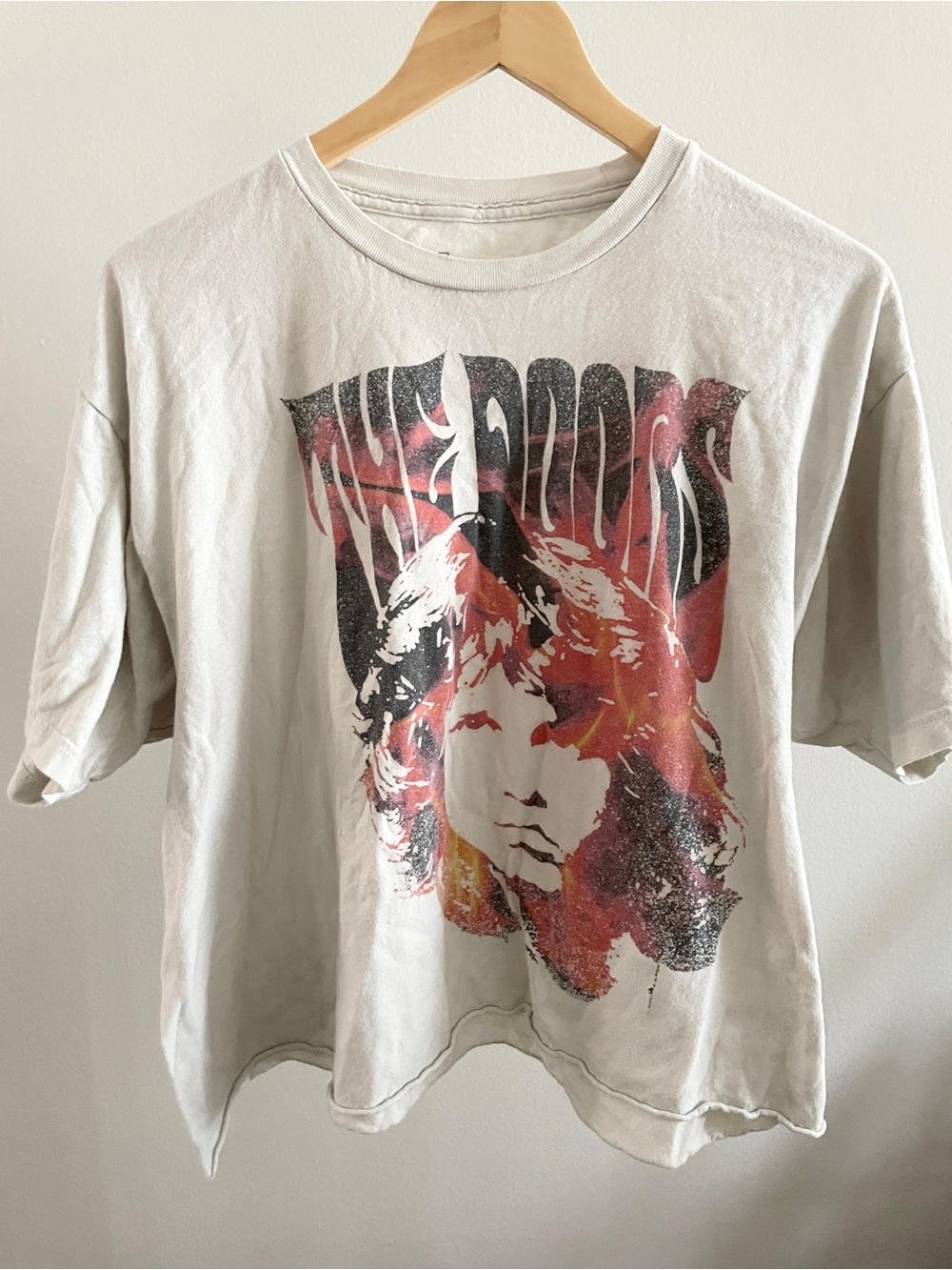 The Doors Graphic Tee Jim Morrison T Shirt Women’s XL Cropped Boxy Oversized